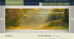 Desktop Screenshot of goodrichfuneralhome.com